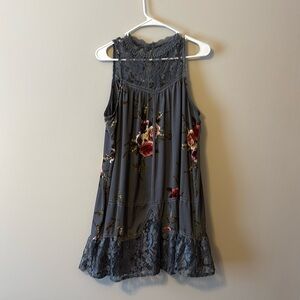 Grey medium short lace dress from Francesca’s